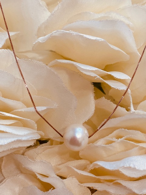 Girocollo con perla coltivata naturale