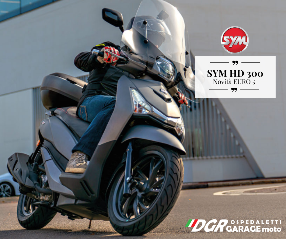 Sym HD 300 dgr garage moto ospedaletti