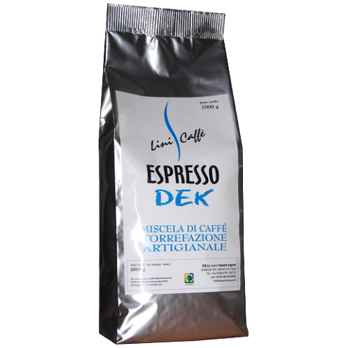 espresso dek 1000g - caffè in grani - Lini Caffè