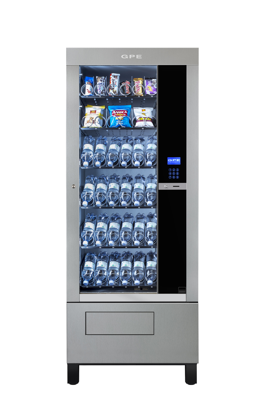 Gpe 30 H170 rivisitato in tutto con altezza diversa refrigeratore per la vendita di snack e bibite