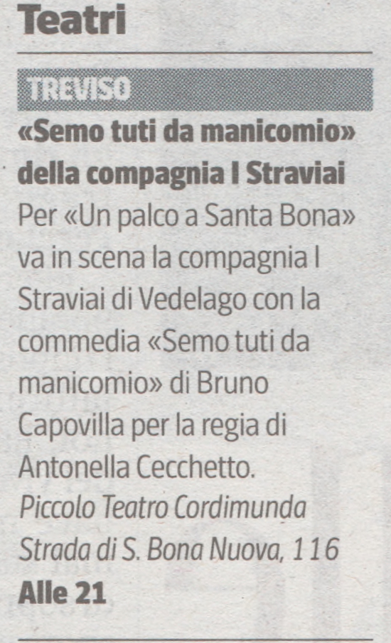 Corriere del Veneto 10/11/2018