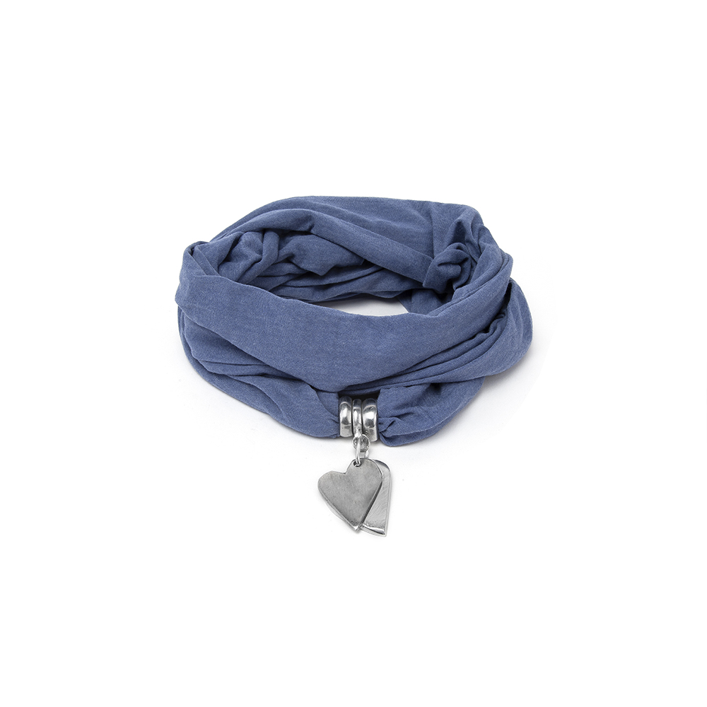 sciarpa blu gioiello
