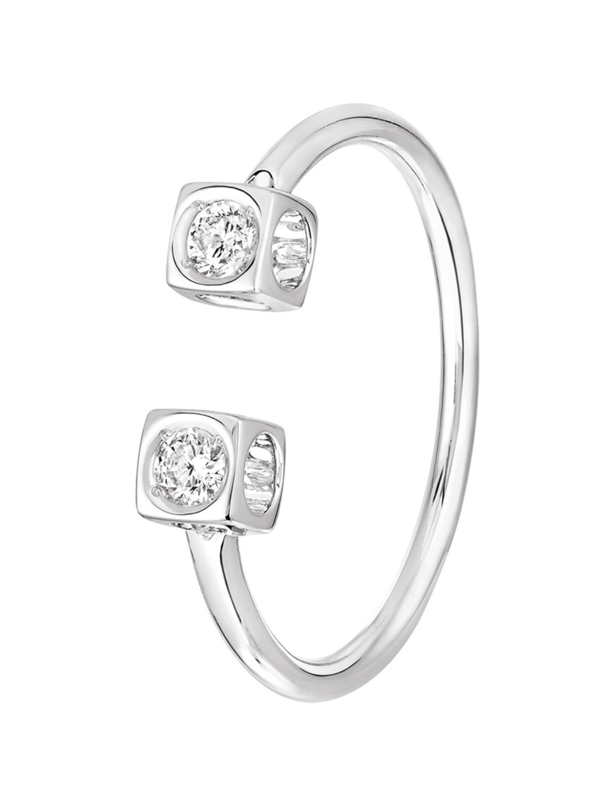 White Gold 18kt With 2 Diamonds ct. 0,14