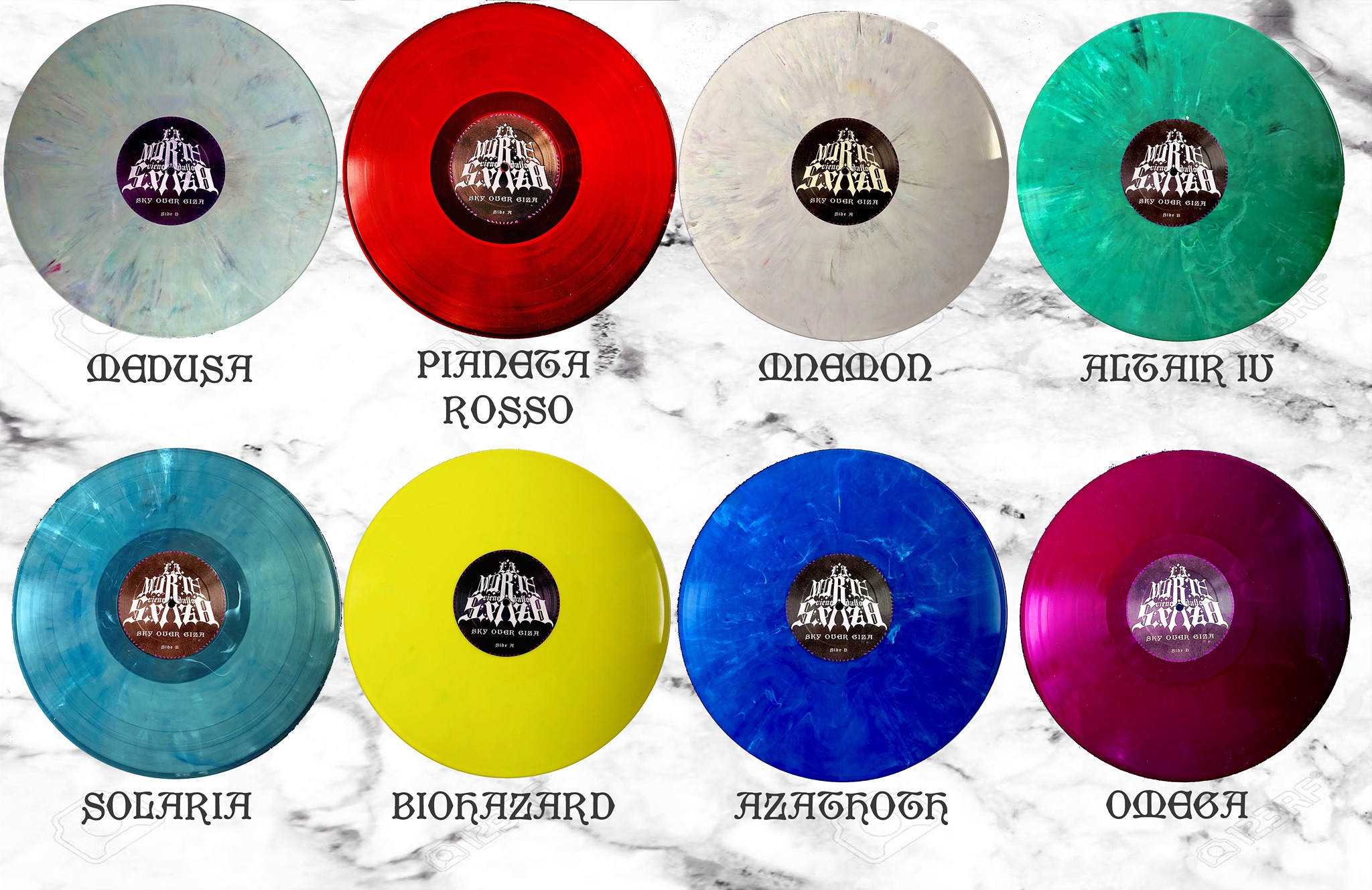 Vinyl available in 8 colours, gatefold cover.