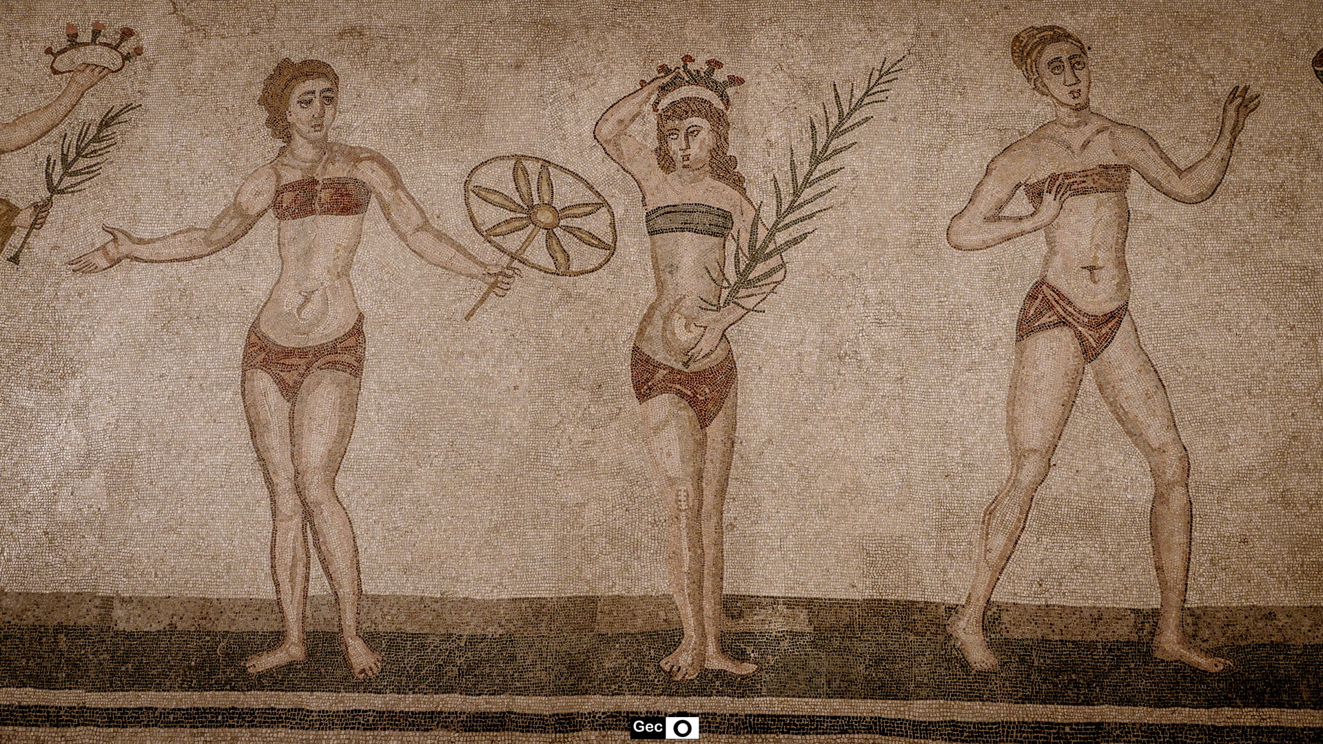 The women in bikini ( Villa Romana del Casale, Piazza Armerina)