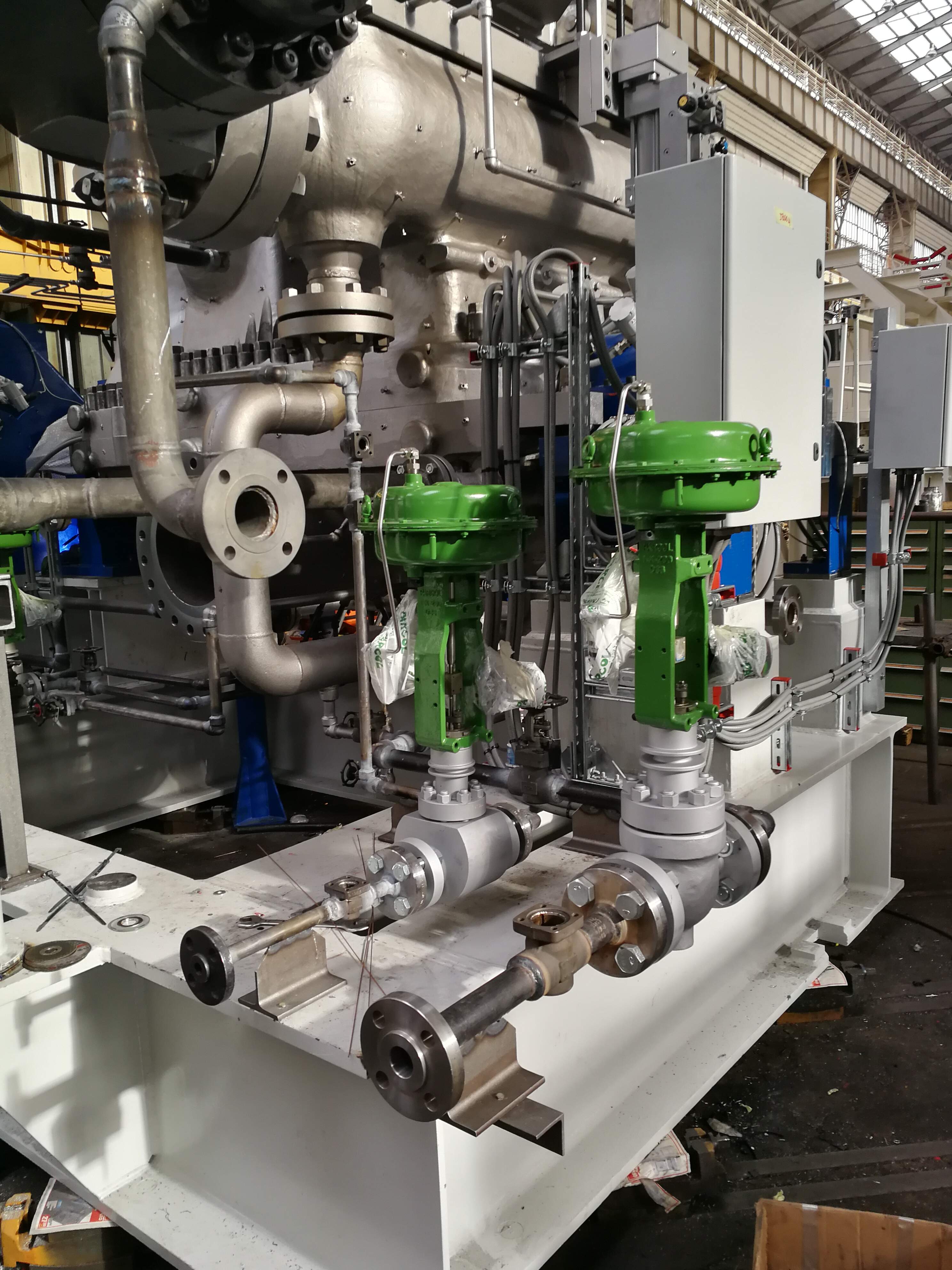 Prefabbricazione e montaggio tubazioni di servizio per turbine