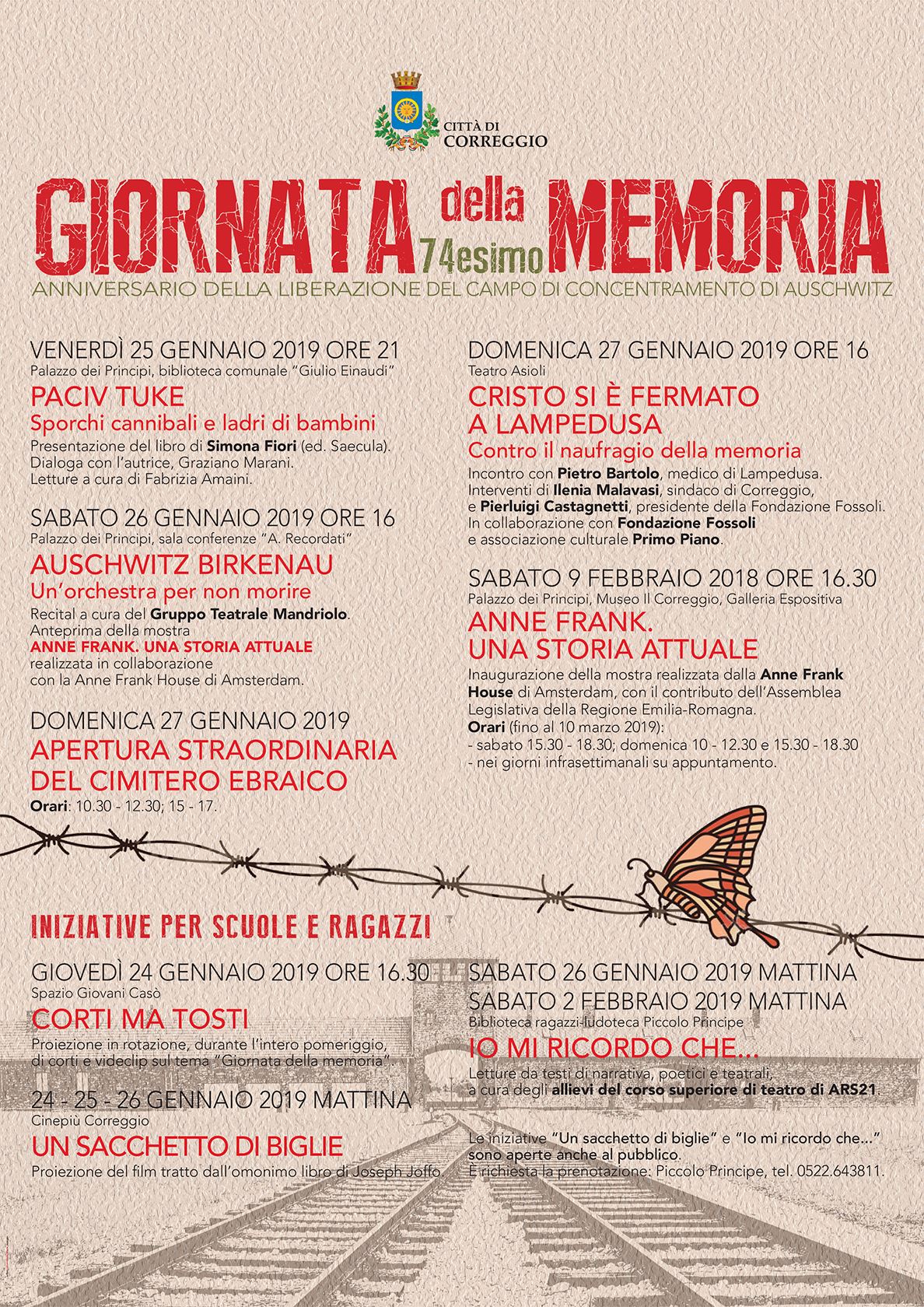 Giornata della Memoria, Biblioteca G. Einaudi