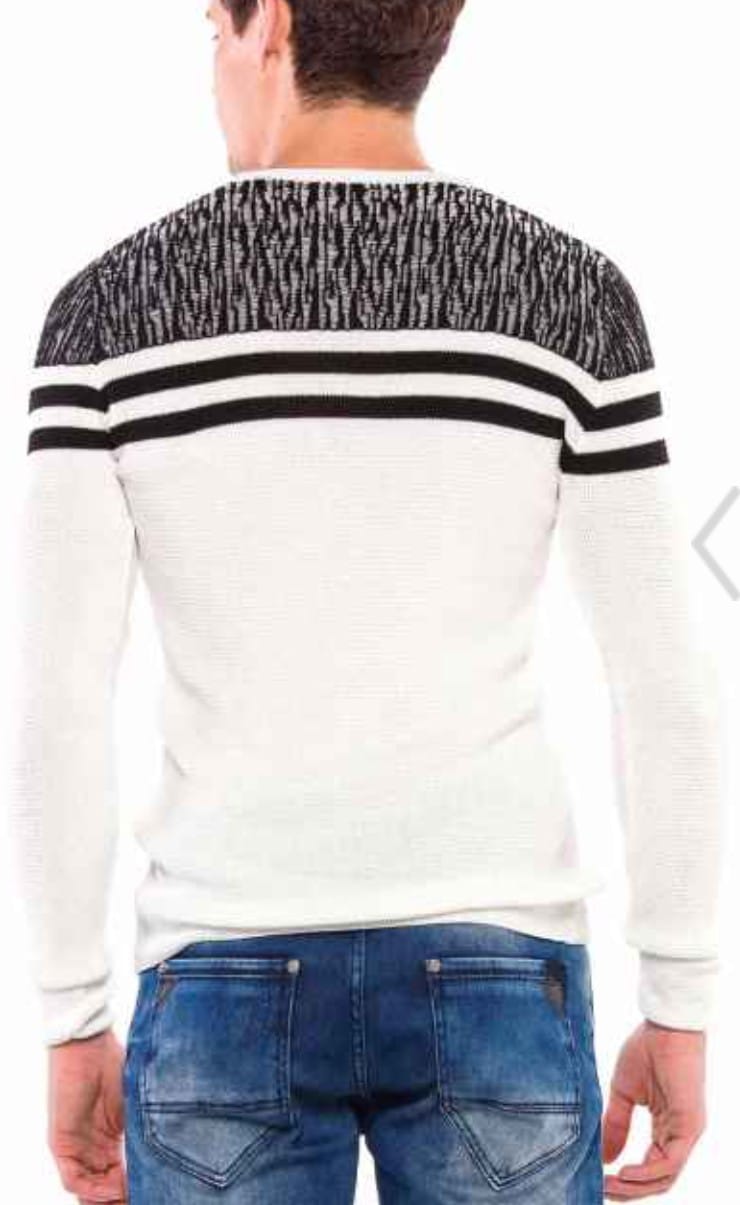 Pullover black and white CP199