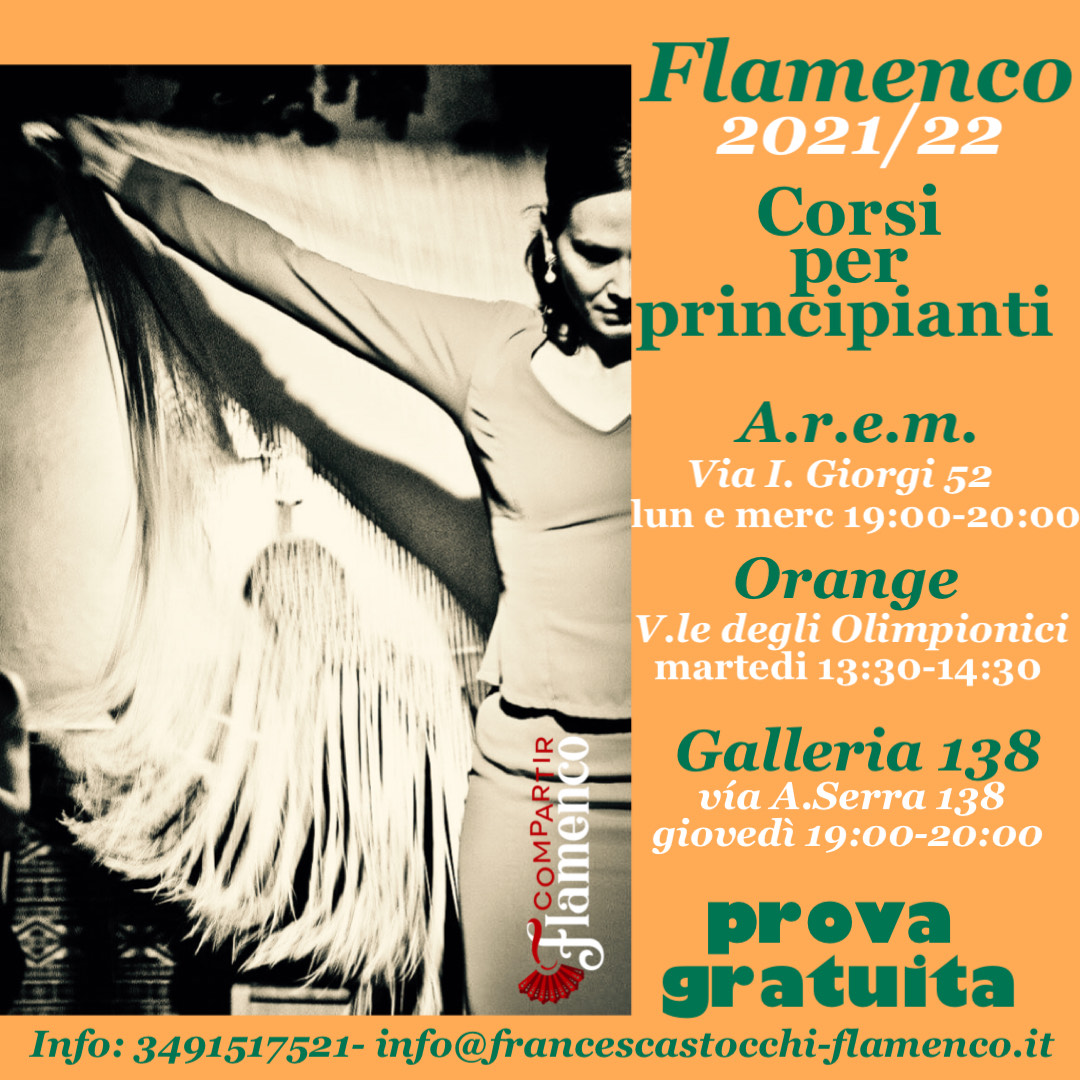 Flamenco a Roma tutti i nuovi corsi 2021 2022