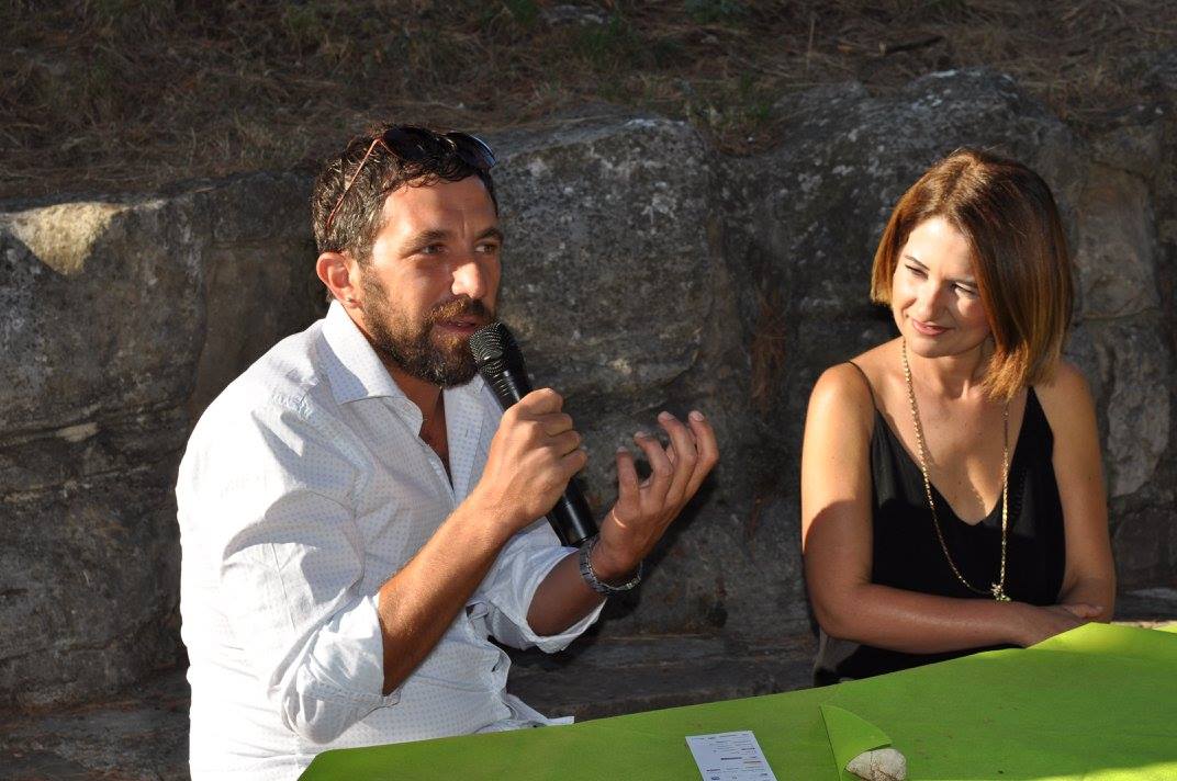 L'autore Angelo Dolce con la giornalista Claudia Borsari