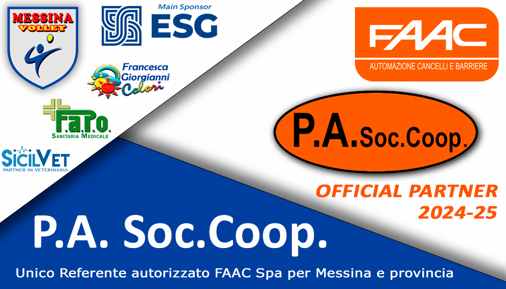 P.A. Soc. Coop. nuovo Partner Ufficiale 2024-25 !