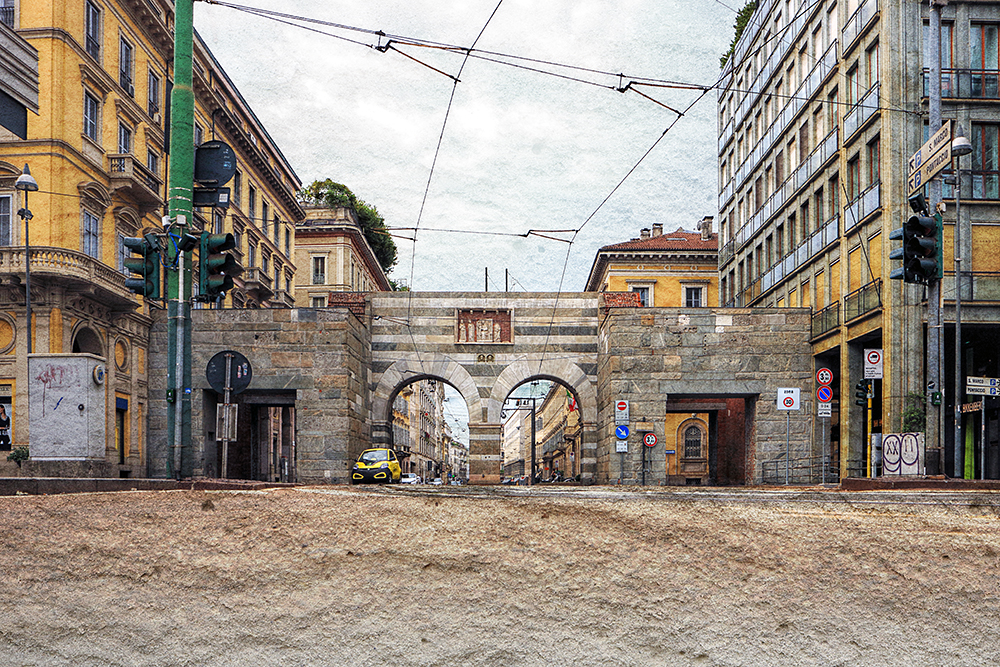 Nuove Vedute di Milano: Porta Nuova Medievale © 2015