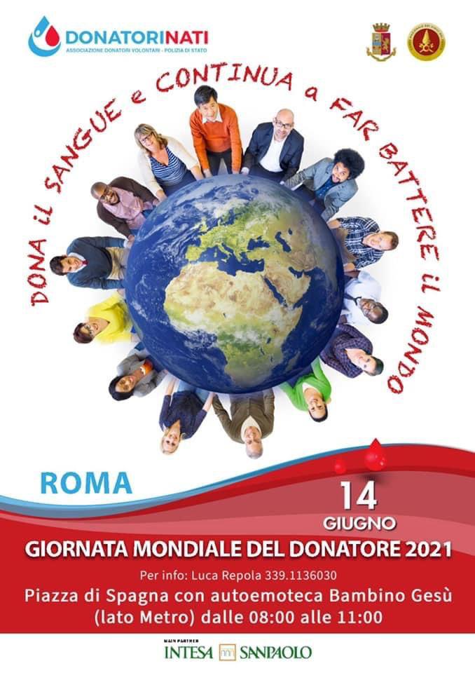 14 giugno - Giornata Mondiale del Donatore 2021