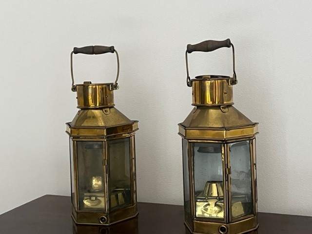 Lanterne in ottone lampade del 1800