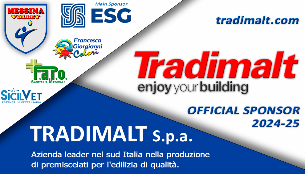 TRADIMALT S.p.A. è Sponsor del Messina Volley anche per la nuova stagione !