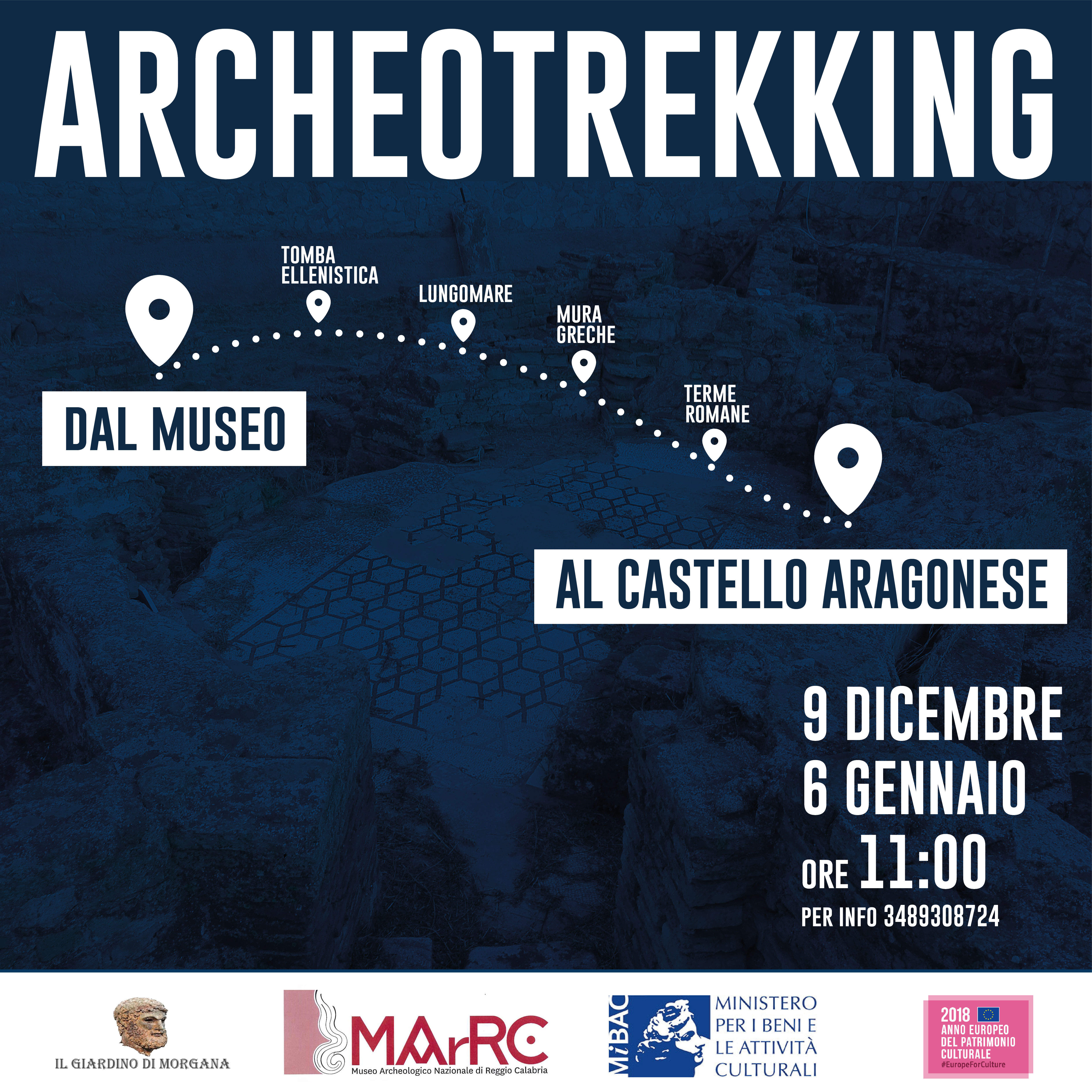 L' Archeotrekking che a Reggio collega il Museo al Castello Aragonese