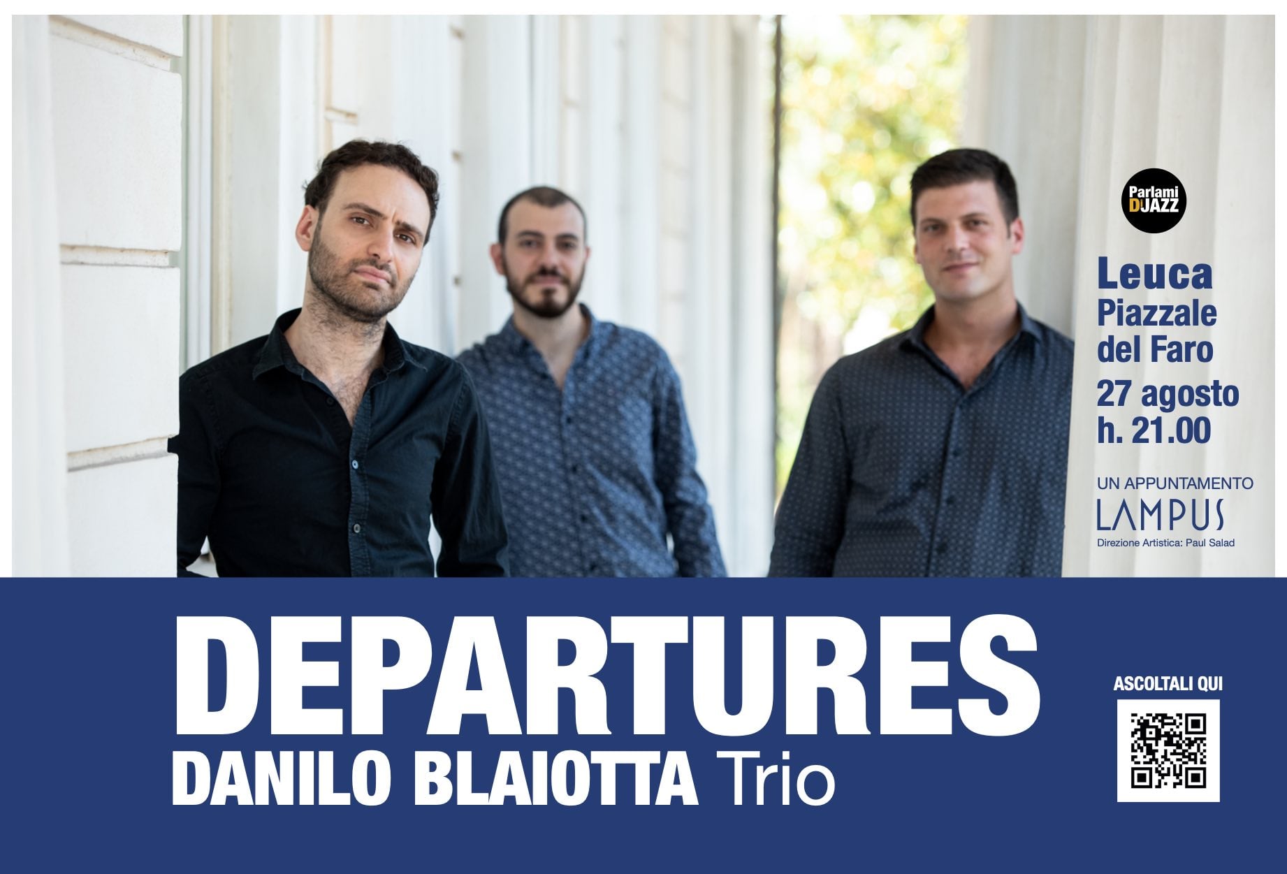 Prevendita concerto Danilo Blaiotta Trio a Leuca (LE) 27/8/2021