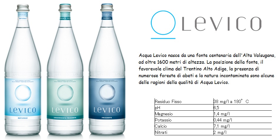 Acqua Levico Lievemente Frizzante 1 litro vetro (12 bottiglie)