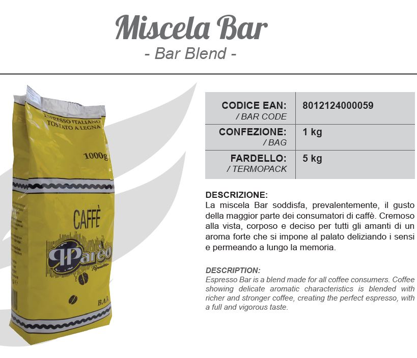 Caffè Horeca - Miscela BAR - Bar Blend 1kg