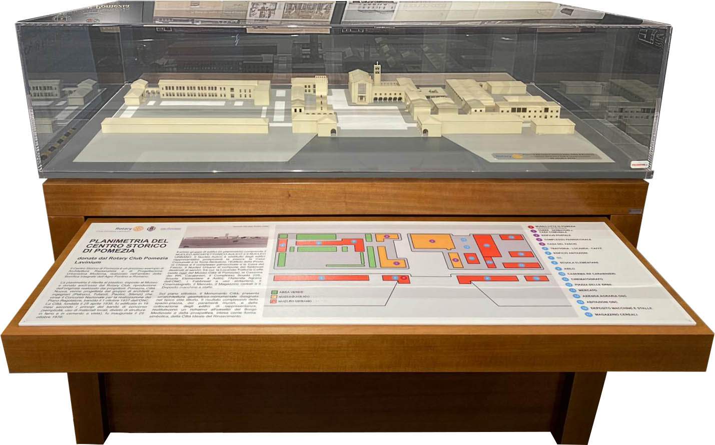 Mappa tattile - Museo Città di Pomezia – Laboratorio del NovecentoRotary Club Pomezia Lavinium