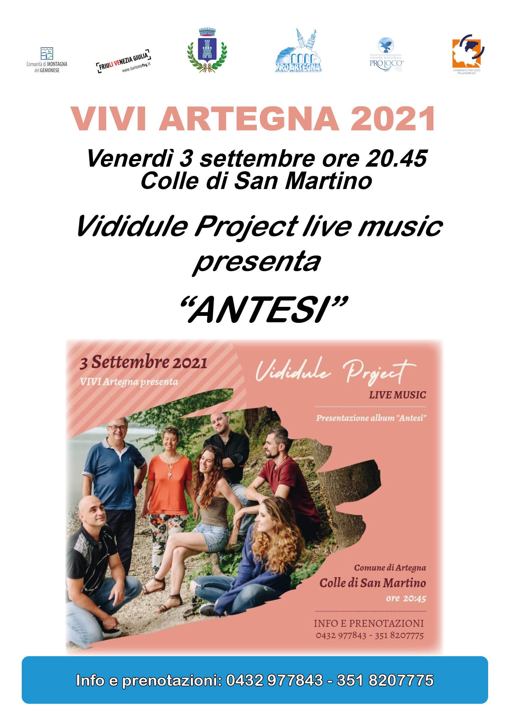 Vididule Project live music presenta “Antesi”