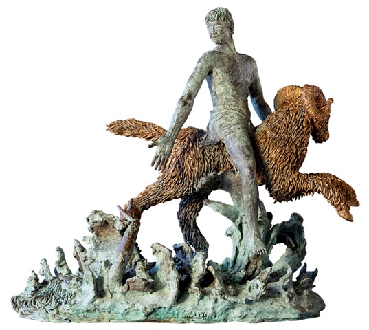 scultura in bronzo
cm 39x39x20