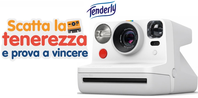 VINCI fotocamera istantanea Polaroid NOW WHITE con TENDERLY  “Scatta la tenerezza”