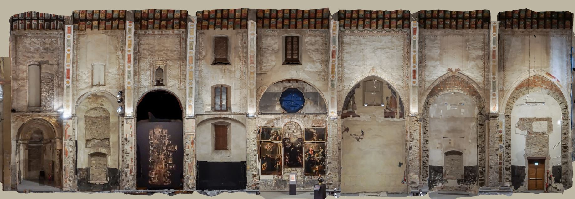 Terminato il rilievo fotogrammetrico dei fronti interni di S. Agostino a Bergamo