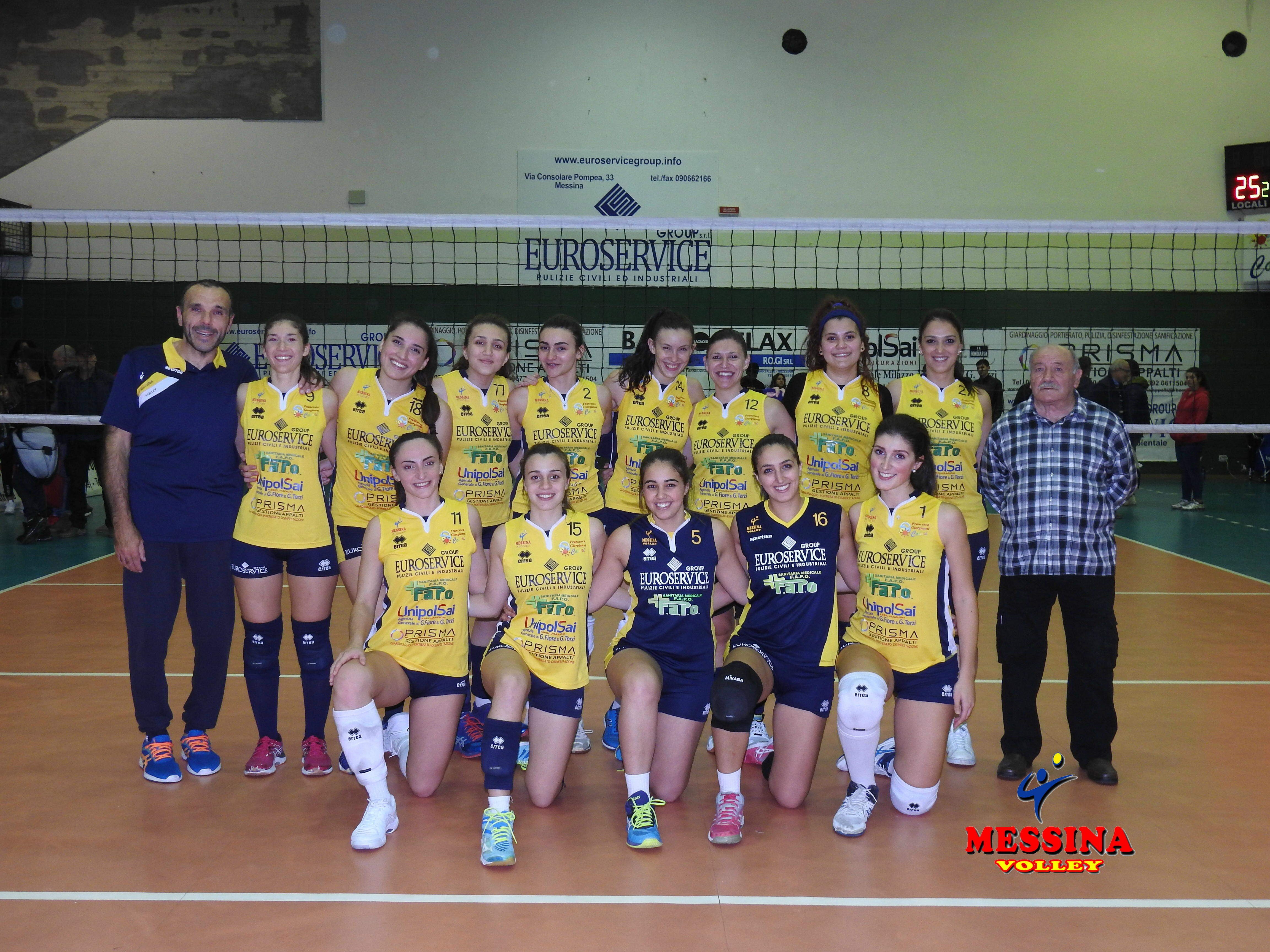 Terza vittoria consecutiva per il Messina Volley: 3-0 nel derby con il Team Volley
