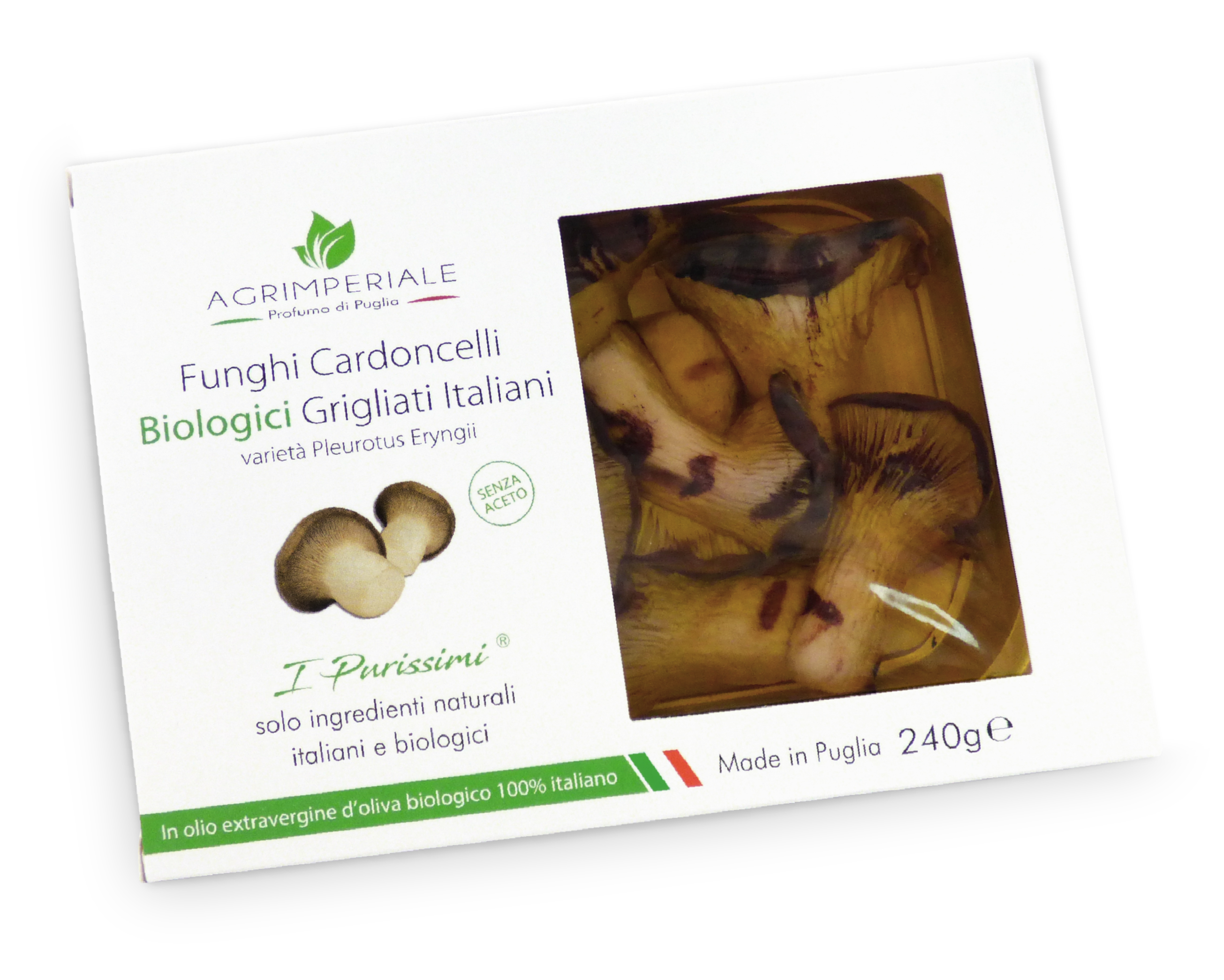 Funghi Cardoncelli Biologici Grigliati- 240 g. - Linea "I Purissimi"