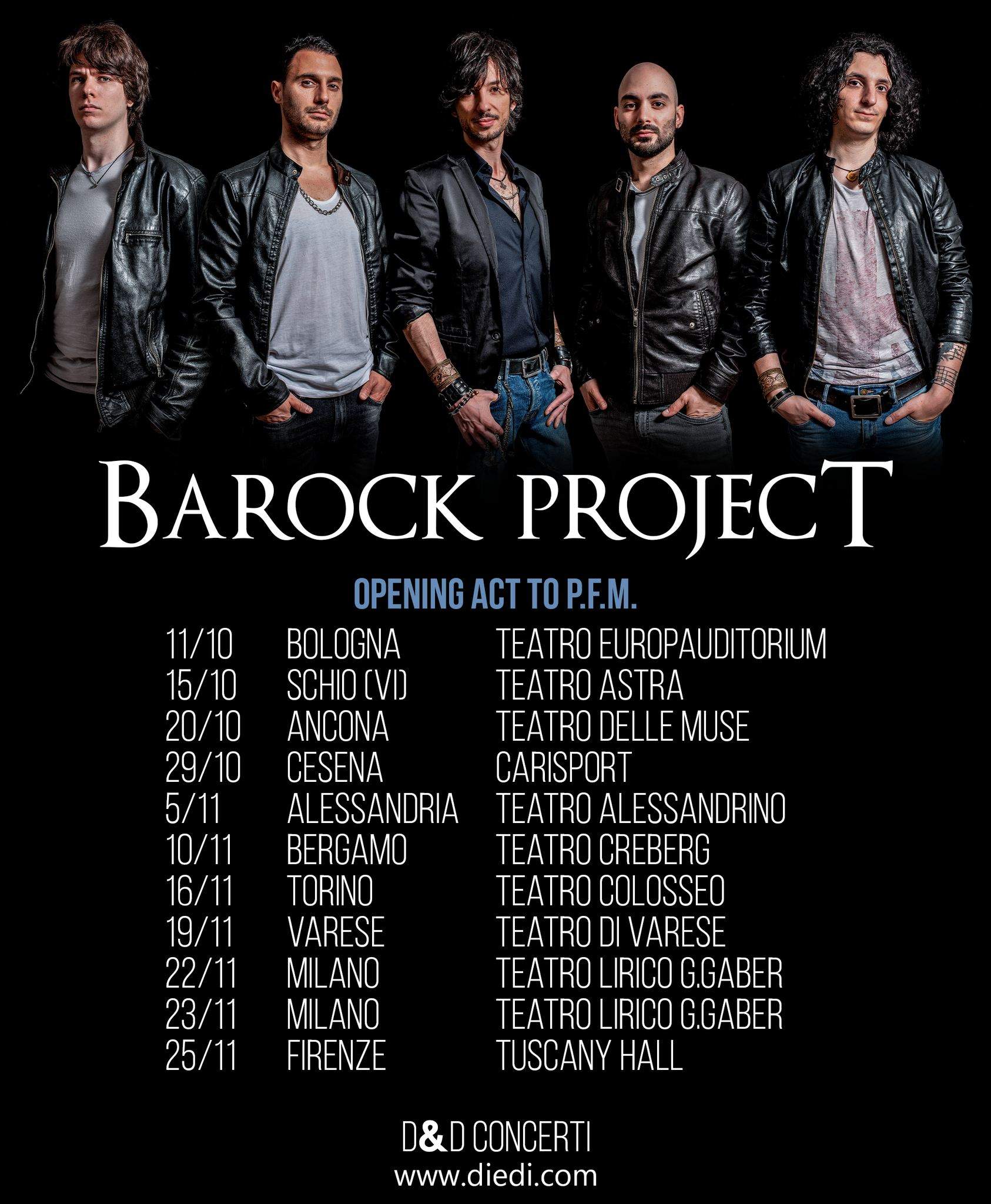Barock Project - Italian tour with PFM
