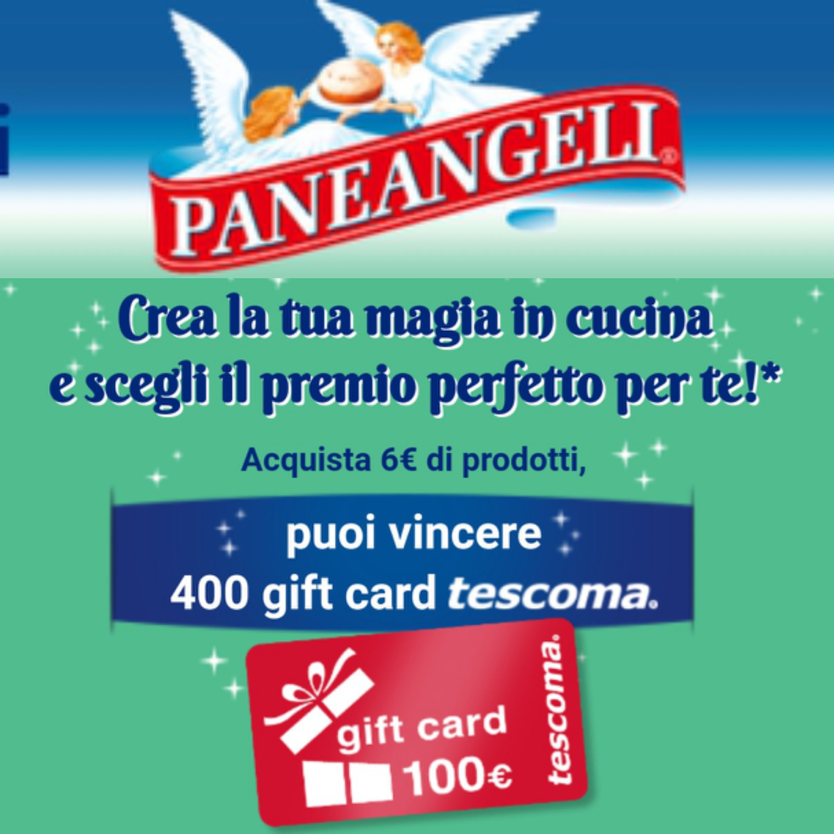 Vinci gift da 100€ tescoma con Paneangeli  “Ad ognuno il suo premio”