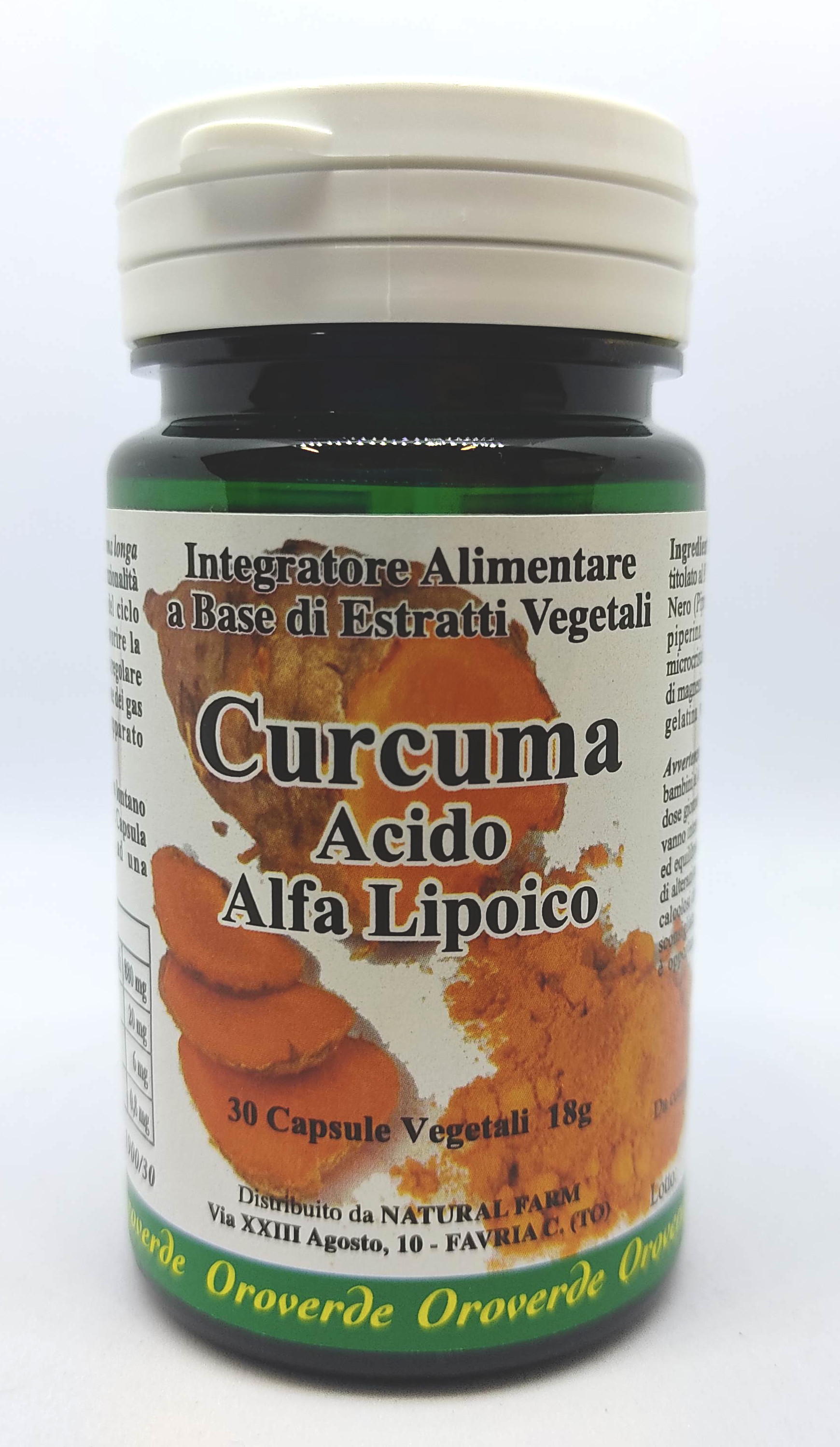 Curcuma  Acido Alfa-Lipoico Vit. B2 Piperina