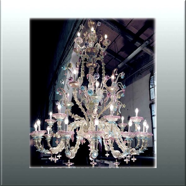 Murano glass chandelier ca rezzonico