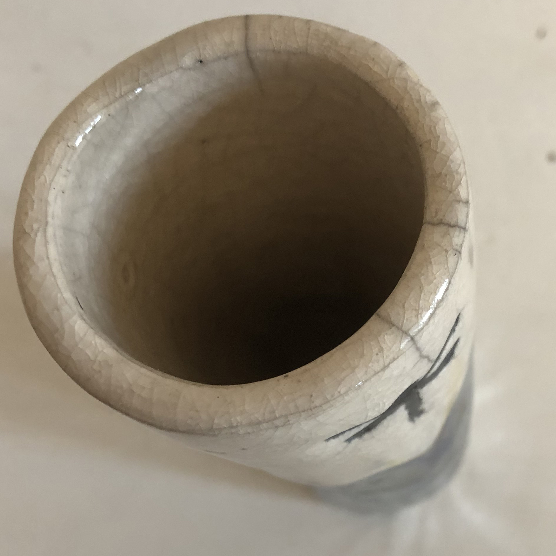 Vaso piccolo in ceramica Raku