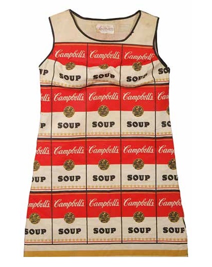 ANDY WARHOL Campbell’s Soup Dress