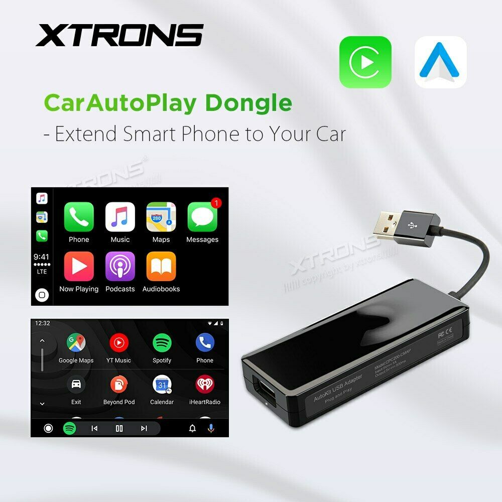 XTRONS CP03 INTERFACCIA WIRELESS APPLE CARPLAY ANDROID AUTO USB PER  AUTORADIO