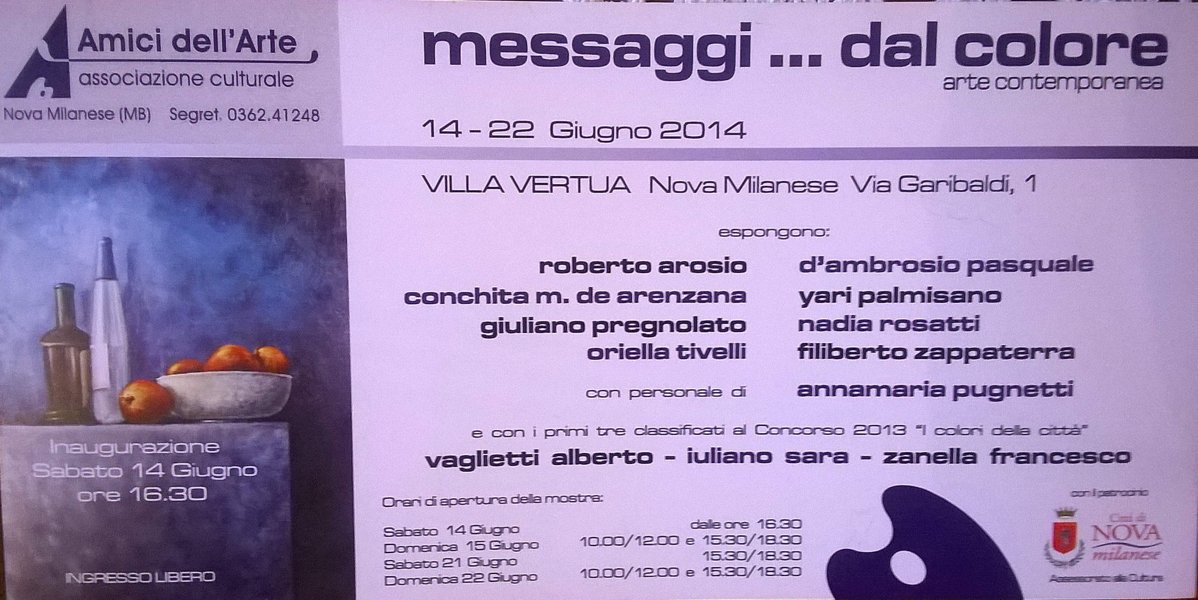 2014 Messaggi..dal colore - Villa Vertua - Nova