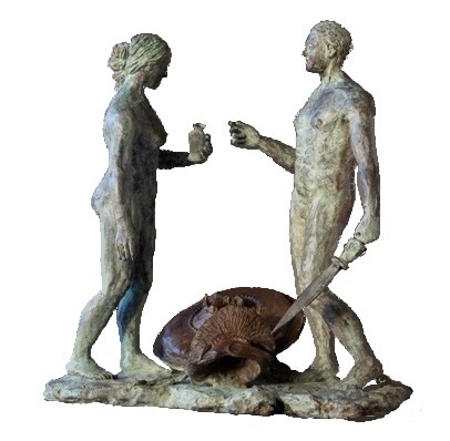 scultura in bronzo
cm 37x36x22