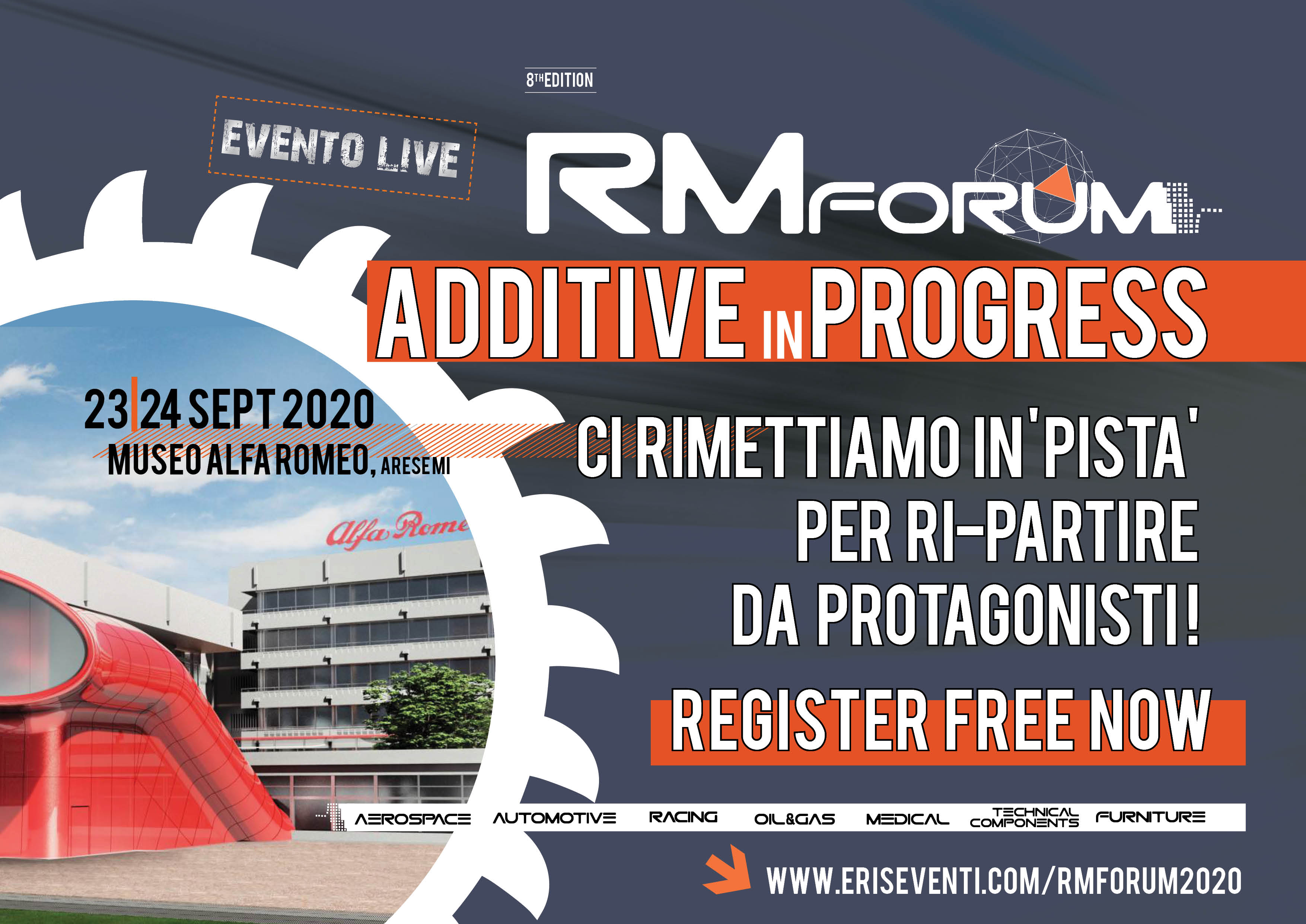 E' tempo di RM FORUM 23/24 Settembre 2020 'LIVE' Museo Alfa Romeo