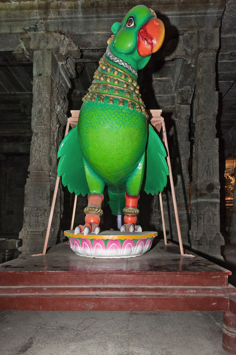 statue to carry on shoulders during religious ceremonies, Kanchipuram, Tamil Nadu