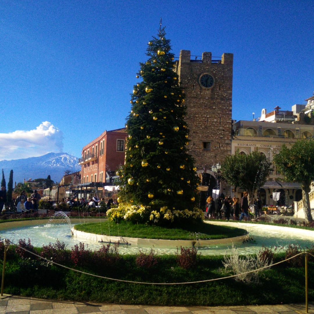 New Year Tree in Taormina