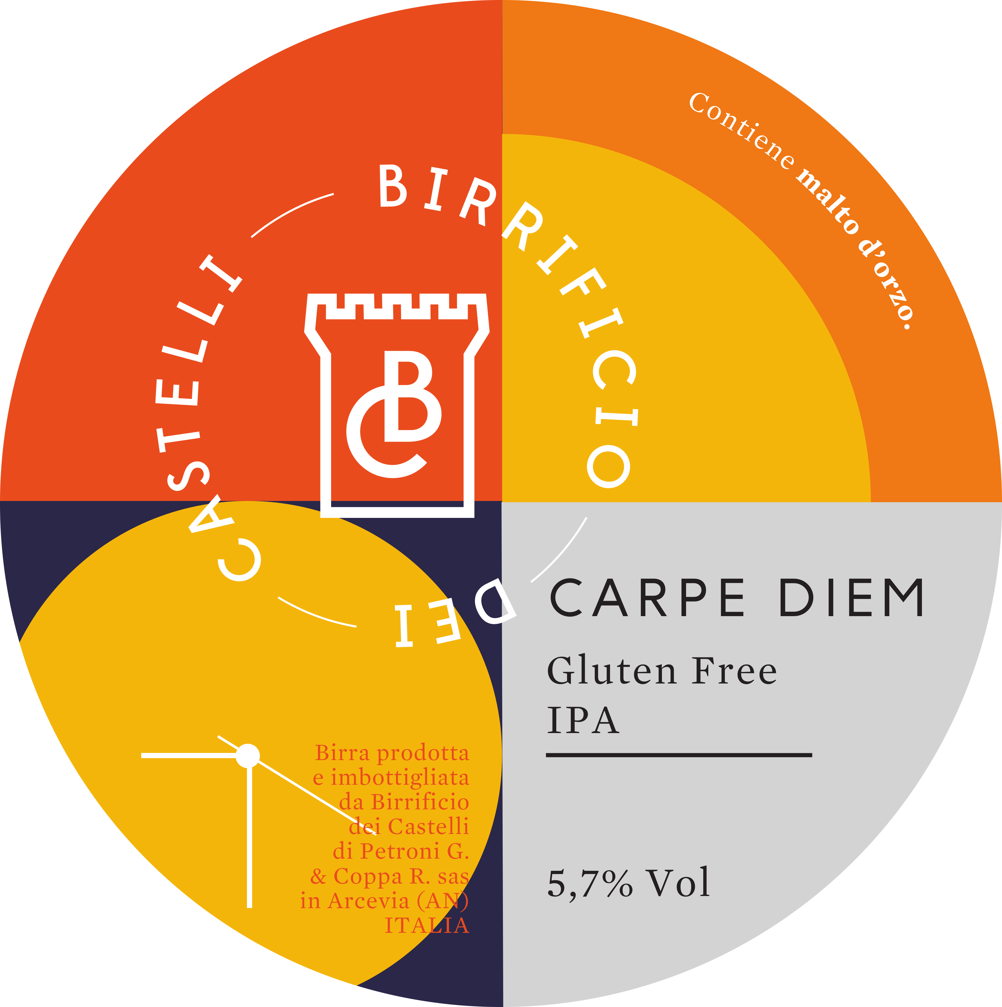 Carpe Diem è una gluten free ipa senza glutine per celiaci, luppolata. acquista online birra o in Arcevia nelle Marche