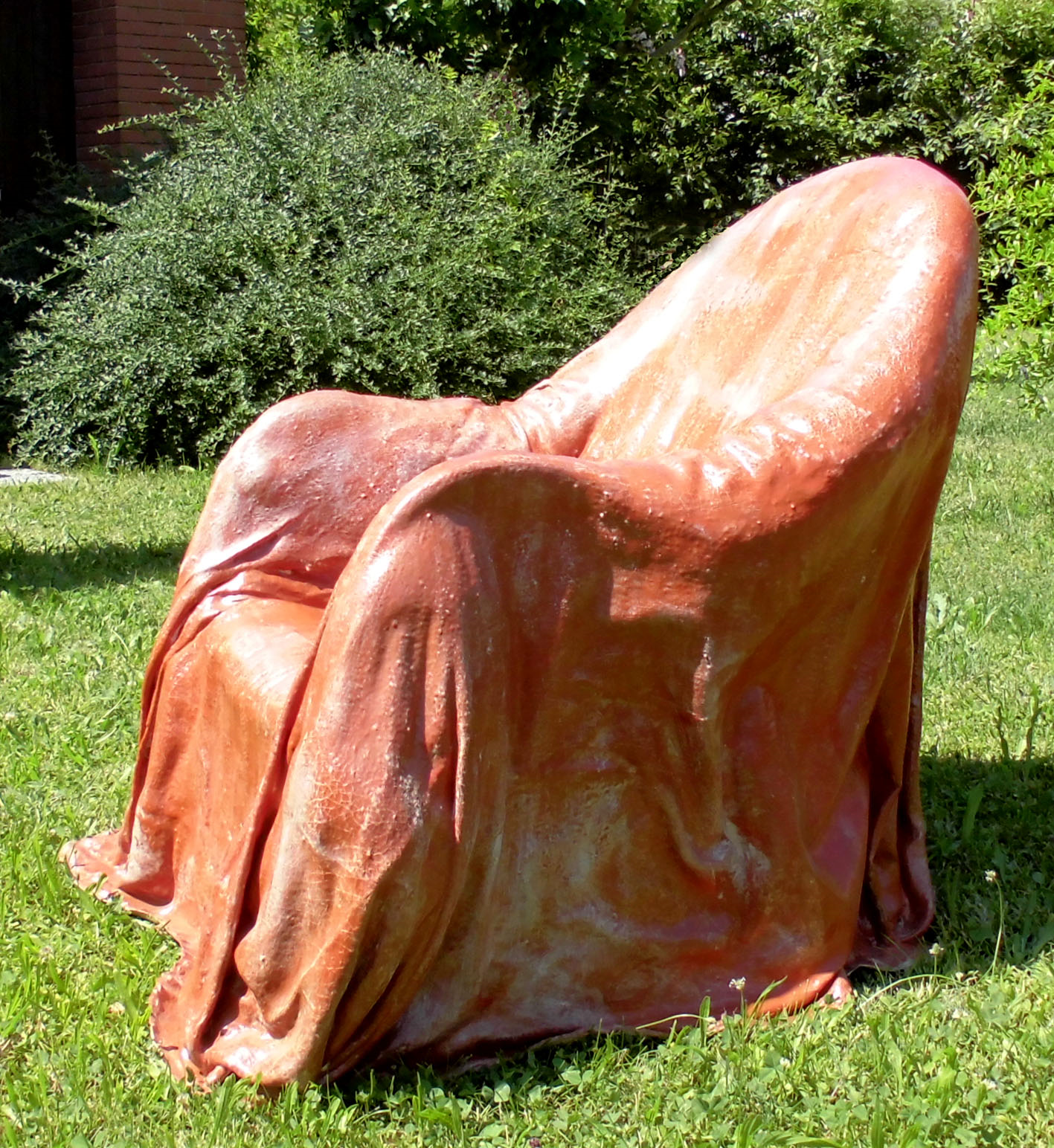  poltrona (2011) cm.100 x 70 x 85, gomma naturale, tela, legno