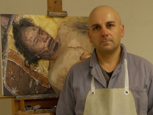 Luca Del Baldo and Gaddafi portrait