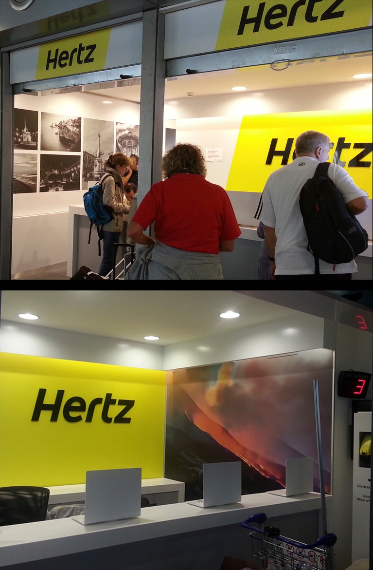 Hertz Airport Desk # Catania, 05.2014 