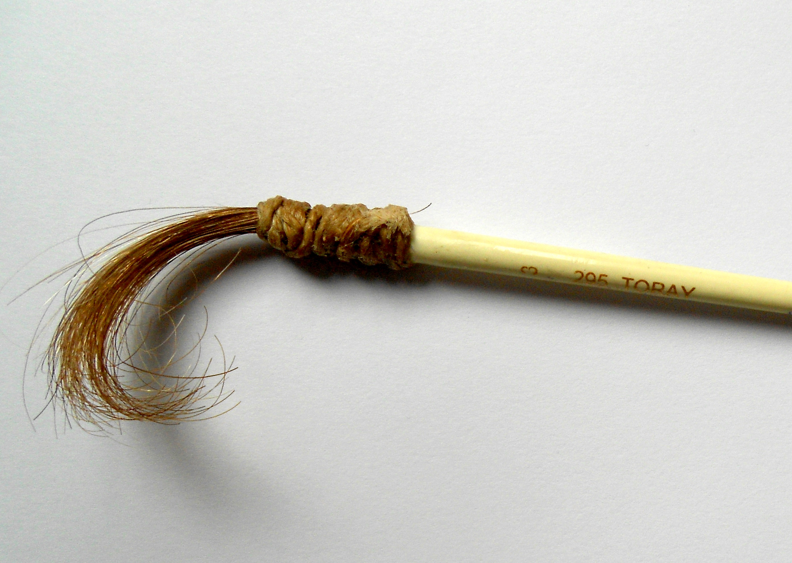 Hair, wood, cord, 2013