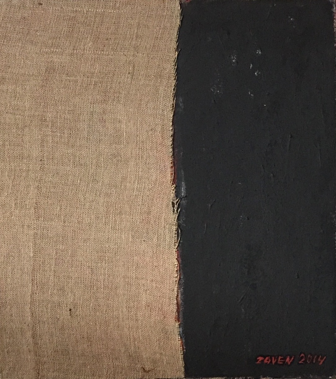 Acrilico, iuta su cartone 80x72 cm | 2014