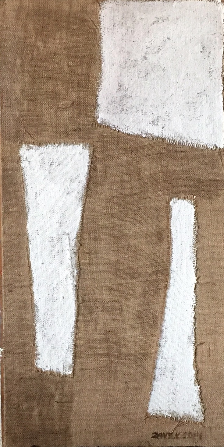 Acrilico, iuta su tavola 100x50 cm | 2014