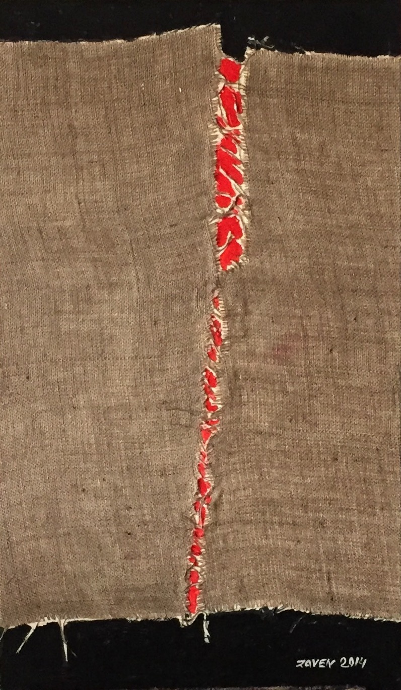 Acrilico, iuta su tavola 94x54 cm | 2014